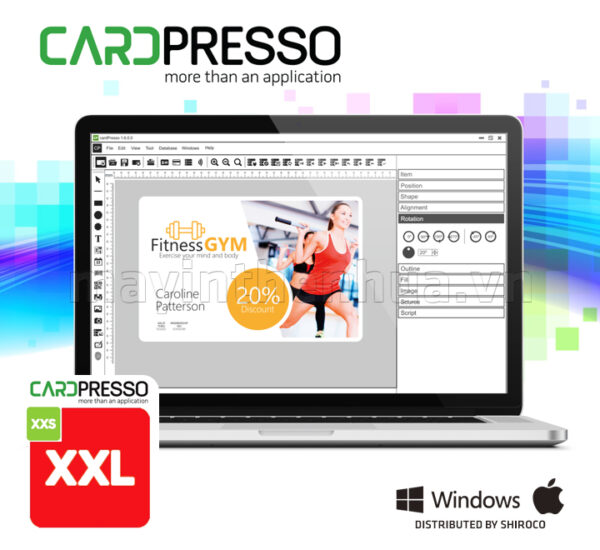 Phần mềm in thẻ cardpresso XXL