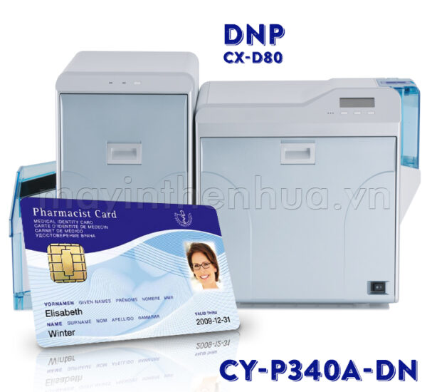 Ruy băng màu CY-P340A-DST máy in thẻ nhựa DNP CX-D80HS