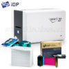 Máy in thẻ nhựa IDP SMART 21S, combo in 100 thẻ, gồm ruy băng màu và thẻ nhựa