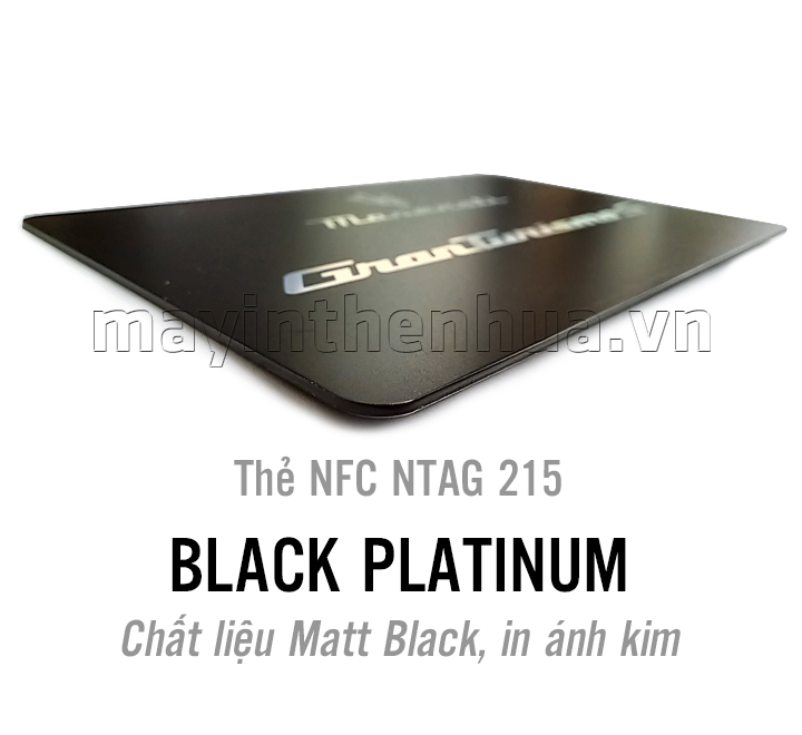 Thẻ thông minh NFC NTAG215 Black Platinum