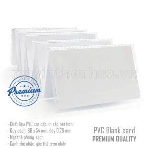 Thẻ nhựa PVC Trắng bóng