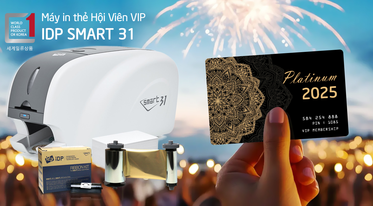 Máy in thẻ hội viên công ty du lịch SMART 31