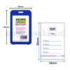 Bảng tên nhựa ngang KEJEA T-001V (nắp gập)