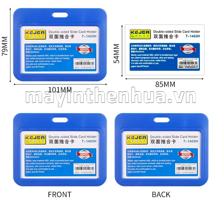 Bảng tên nhựa đứng KEJEA T-1403V (nắp trượt)